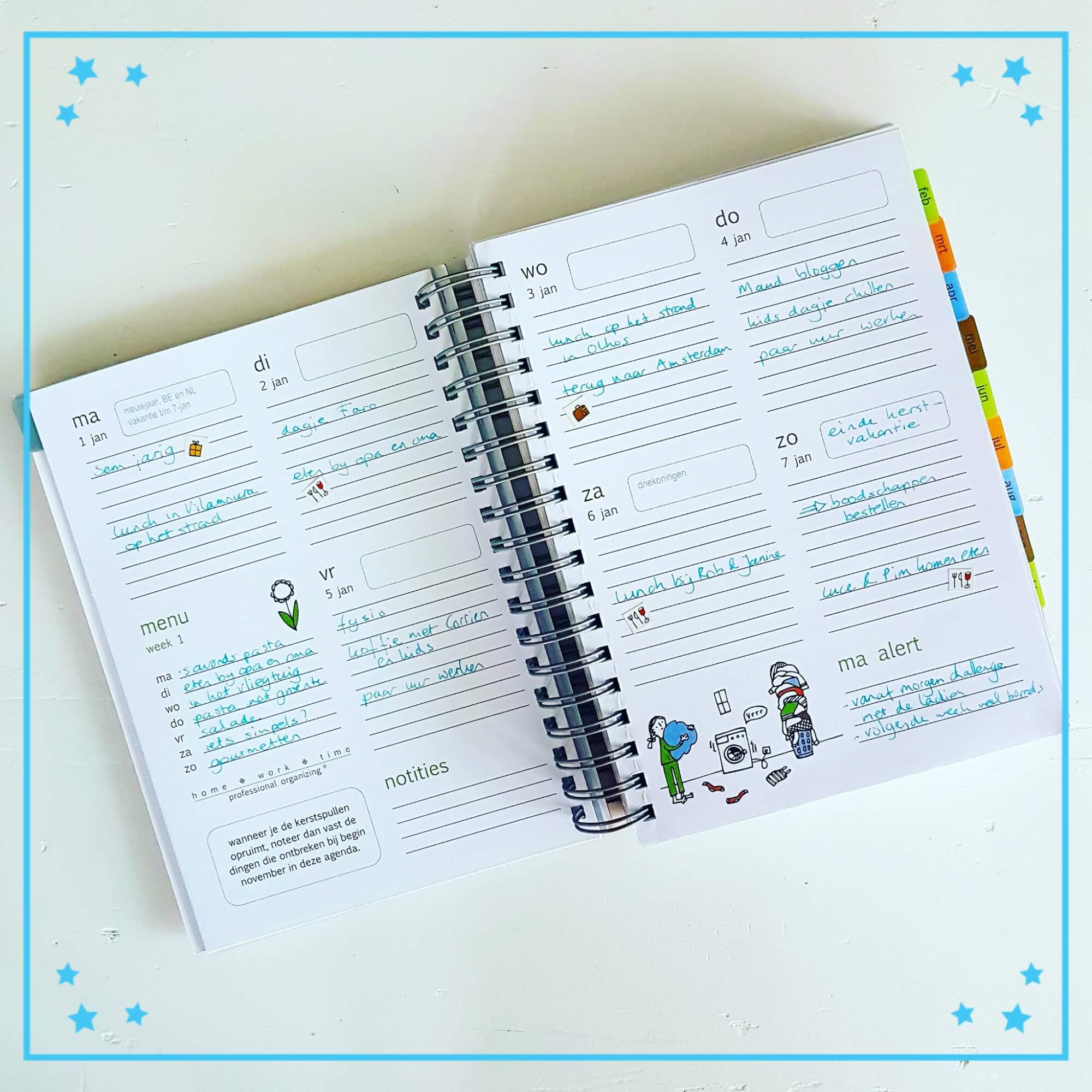 Organizing tip: familie-agenda voor de keukentafel + winactie Organizing tip: familie-agenda voor de keukentafel + winactie