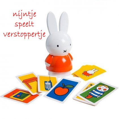 Baby verjaardag: cadeau ideeën voor kinderen van 1 jaar. Zoeken moet je leren, dat kunnen de meeste kinderen niet vanzelf. Met deze poppetjes kunnen kinderen dat leren. Je verstopt Nijntje, die vervolgens begint te roepen. Tot grote hilariteit van de kids, die meteen overal beginnen te zoeken. Er zijn ook allerlei andere figuren, zoals Woezel en Pip.