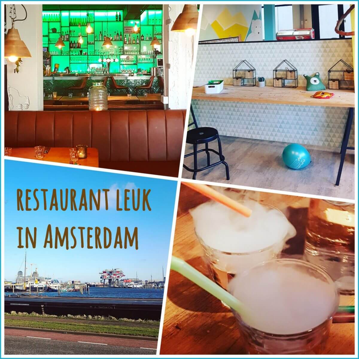 Kindvriendelijk restaurant LEUK Amsterdam: lekker kletsen terwijl de kids in de speelzaal spelen, Houthavens Amsterdam West kinderen, Dantzigerkade 8,