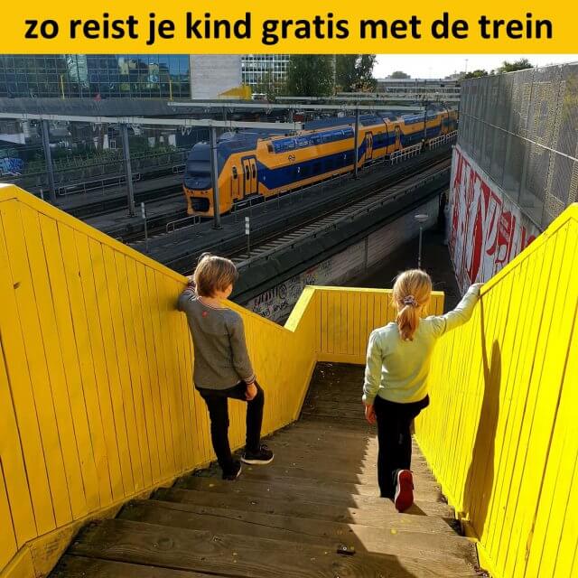 Tip: zo reist je kind gratis met de trein. Weet je dat je kind gratis met je mee kan met de trein? Zo regel je dat. Zo regel je dat je voor je kinderen voortaan niet meer hoeft te betalen als je met de trein gaat. Daarnaast zijn er voor tieners goedkopere treinkaartjes.