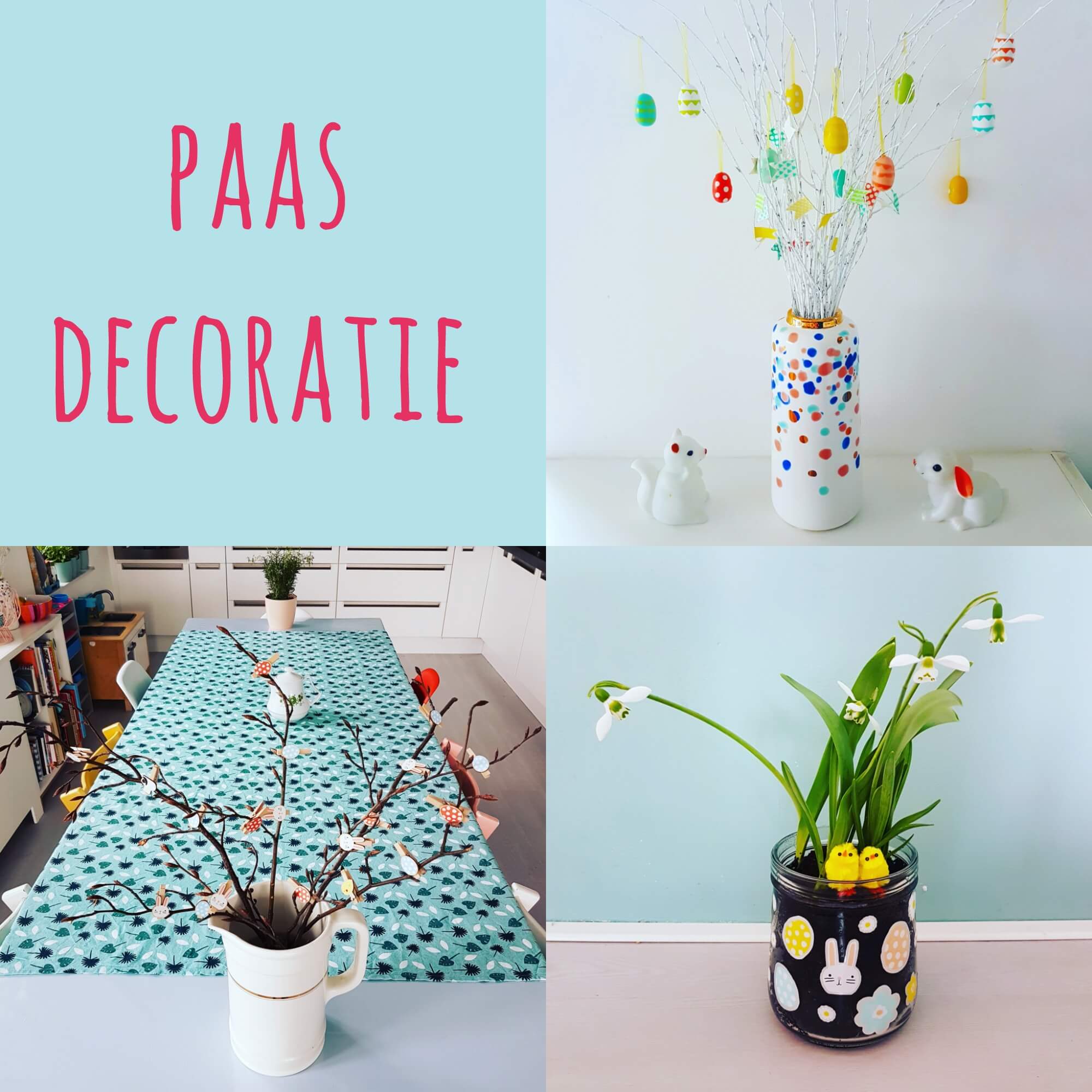 Paasdecoratie: ideeen om het huis voor Pasen te versieren met kinderen