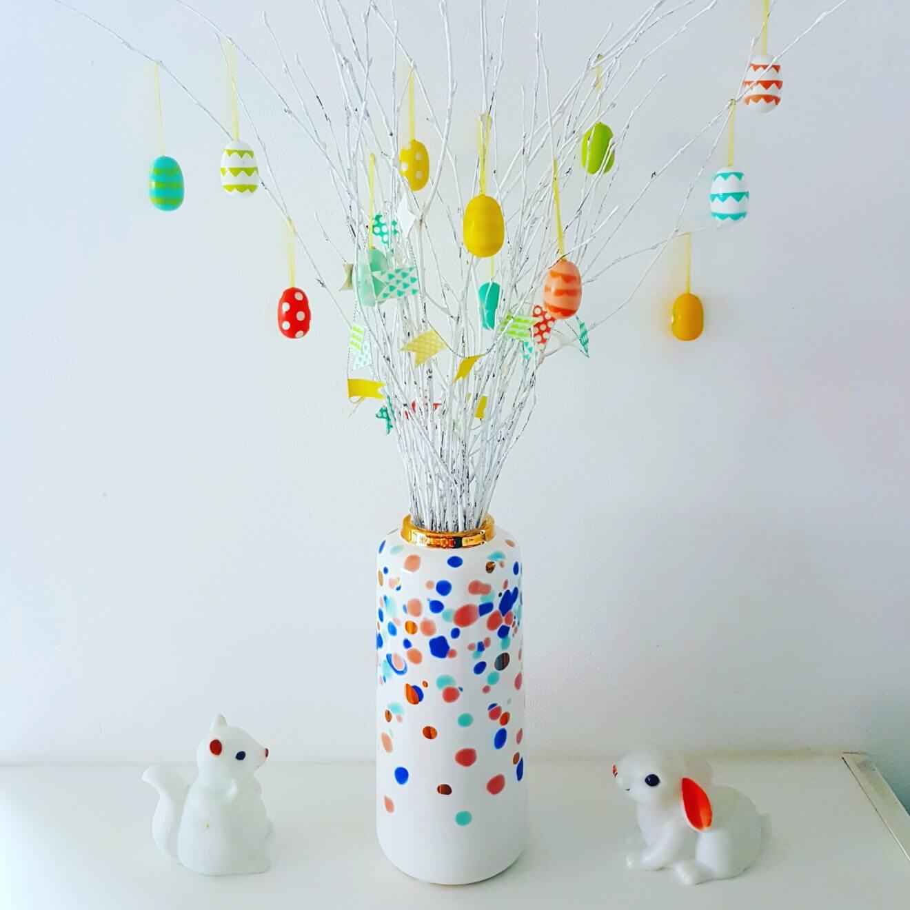 500st Paasstickers, 38mm Happy Easter Stickers op Rol