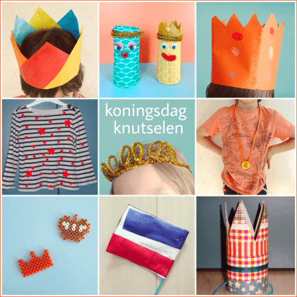 Knutselen voor Koningsdag en Oranje, ideeën met kinderen