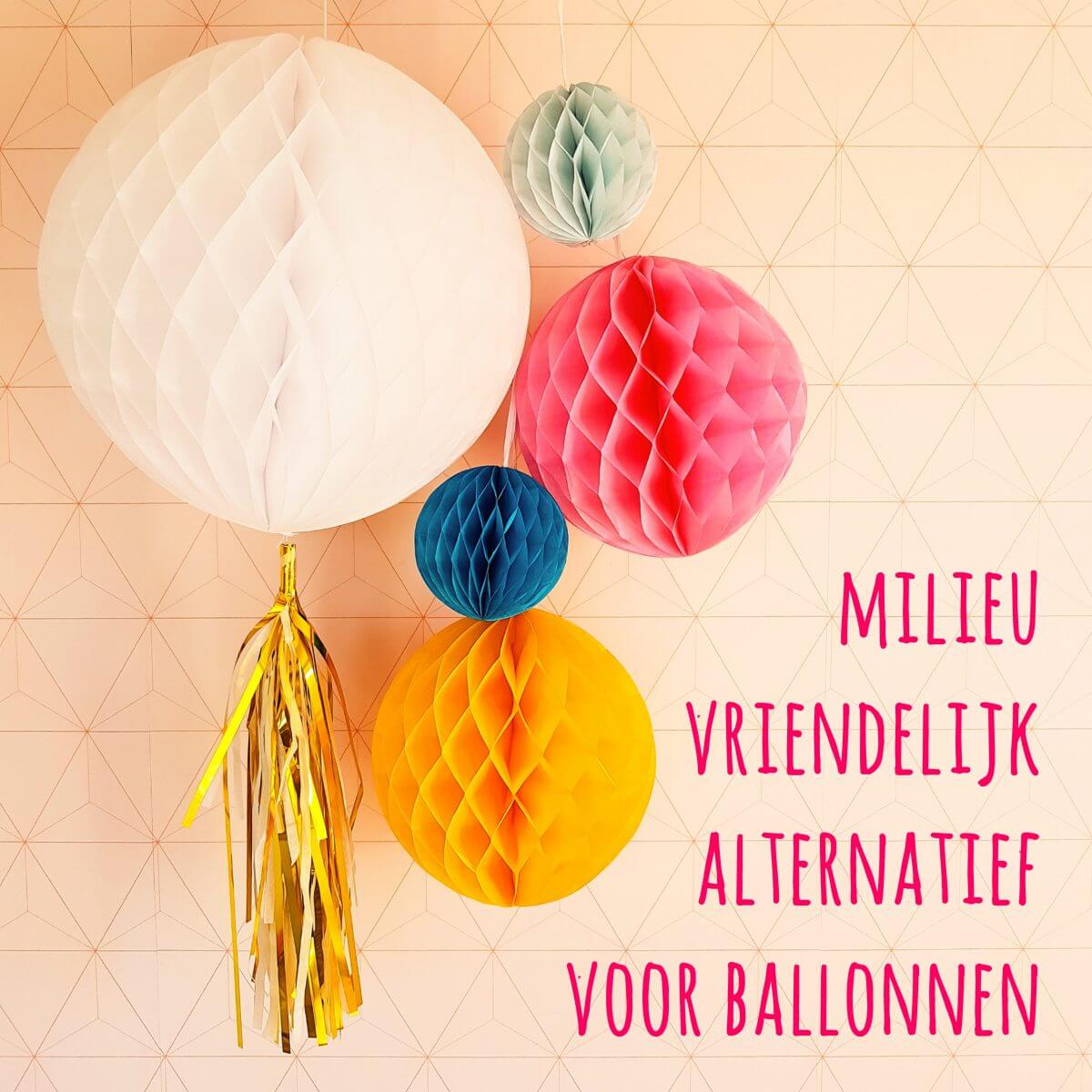 Stap Onbevreesd toon Milieuvriendelijk alternatief voor ballonnen: papieren honeycomb bollen  Leuk met kids