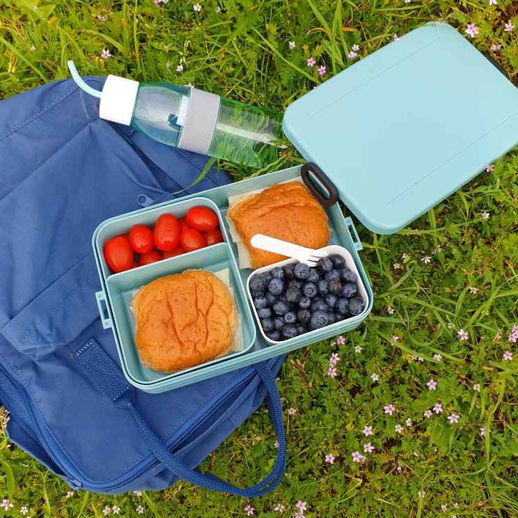 Leuke broodtrommels voor tieners en volwassenen. Mepal Bento lunchbox Take a Break en waterfles Ellipse