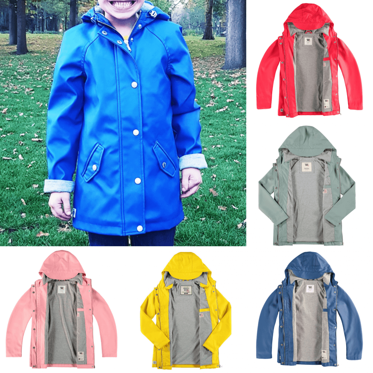 Kleurrijke unisex regenjas voor jongens en meisjes
