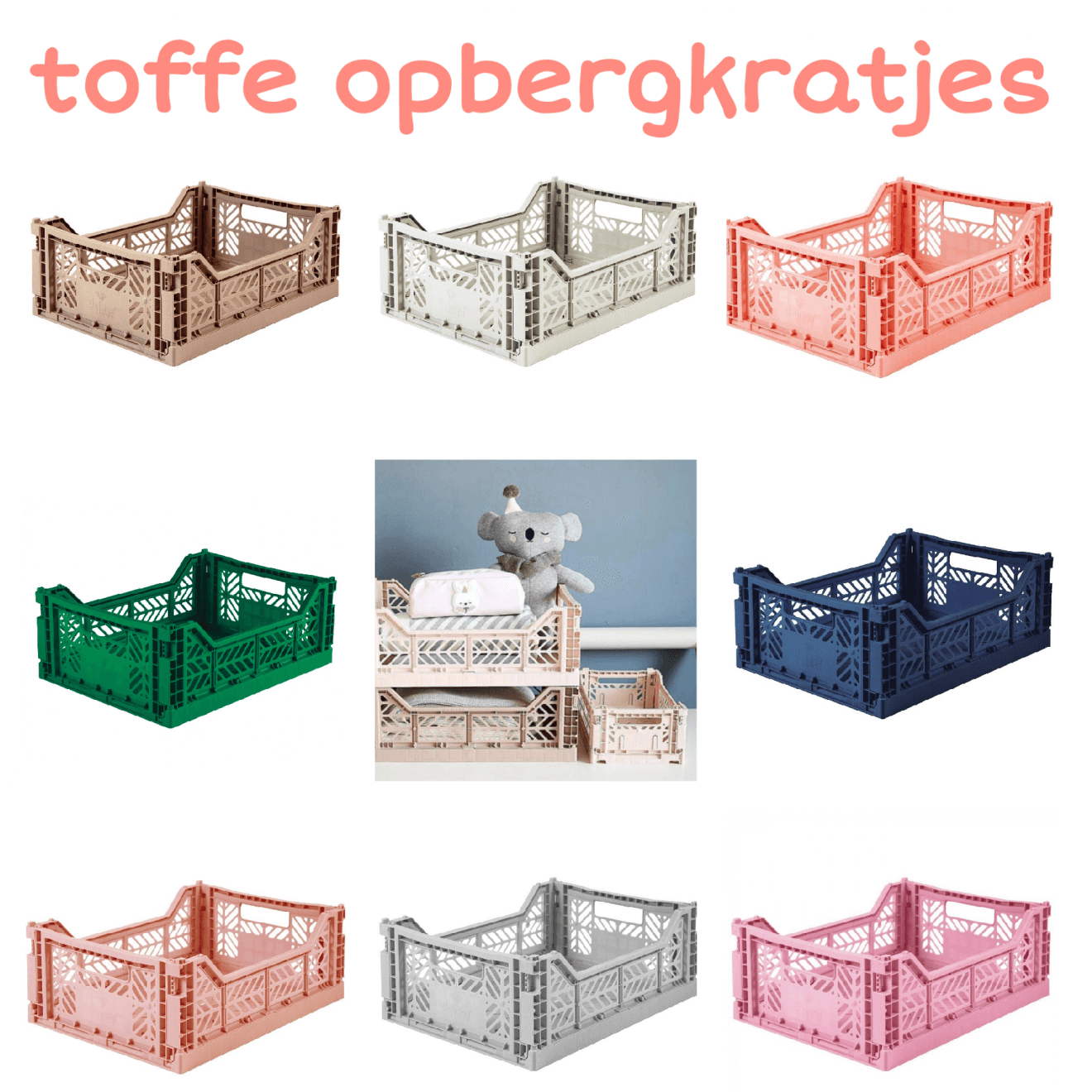 Toffe opbergkratjes voor de kinderkamer