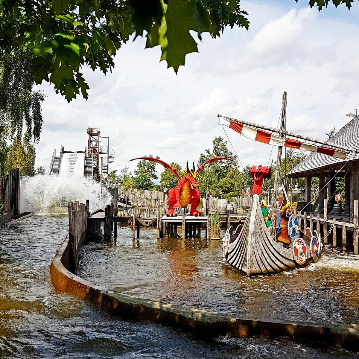 Legoland met kinderen: alles wat je wil weten, Knights Kingdom Vikings River Splash #leukmetkids #legoland #Denemarken #kinderen