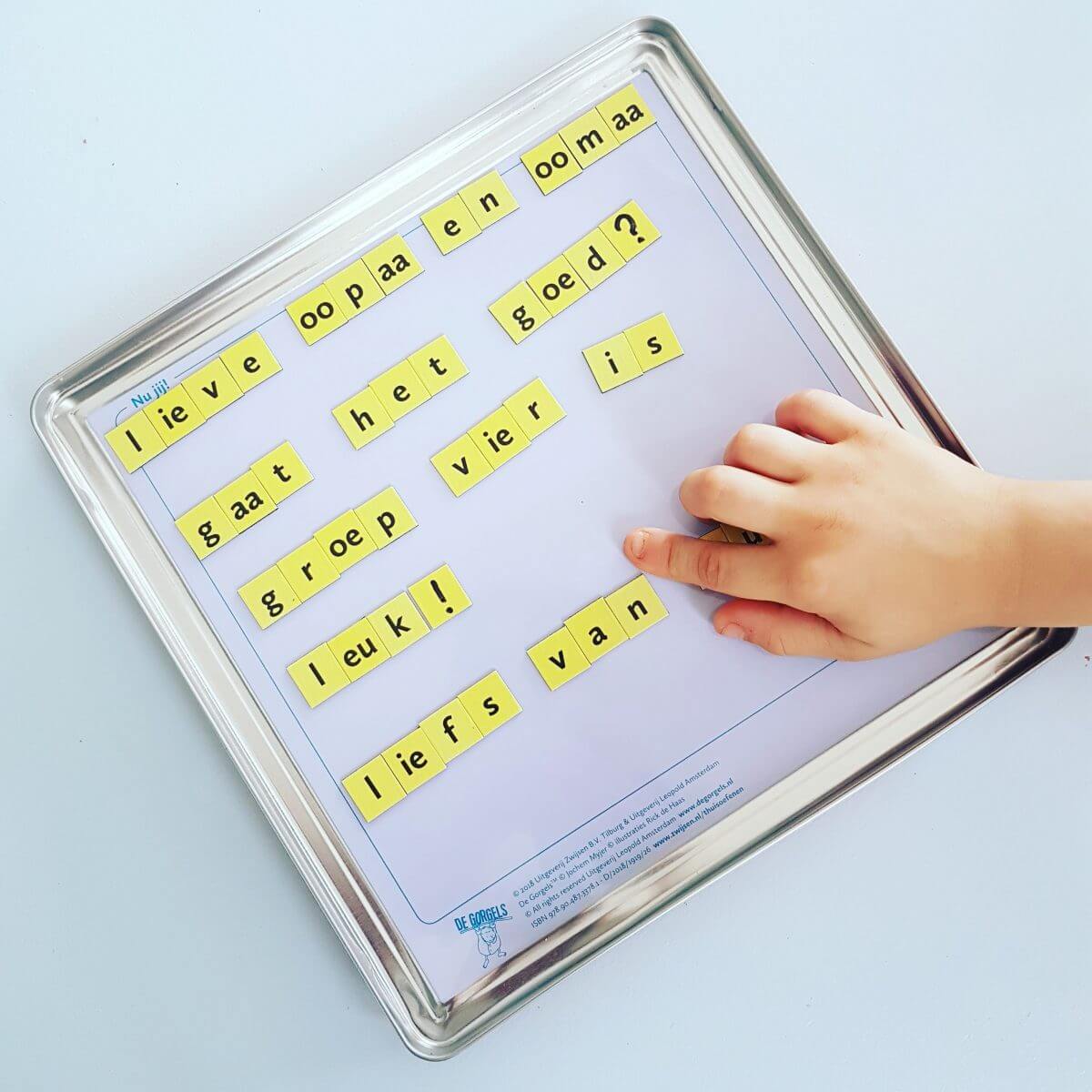 Tip: de magnetische spellingsdoos van de Gorgels #leukmetkids