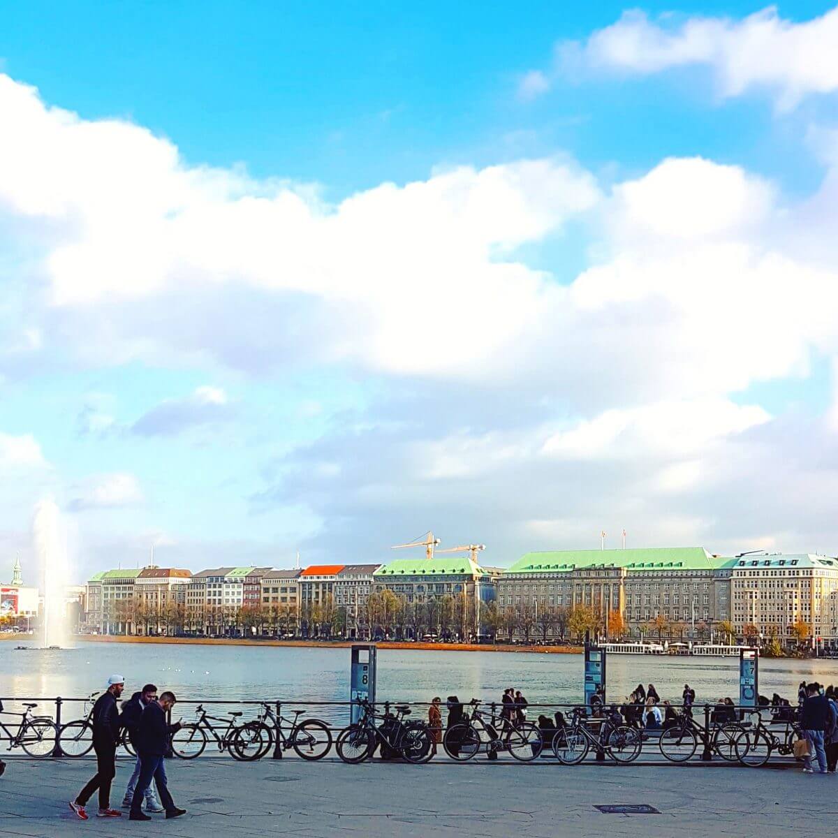 Hamburg centrum Binnenalster