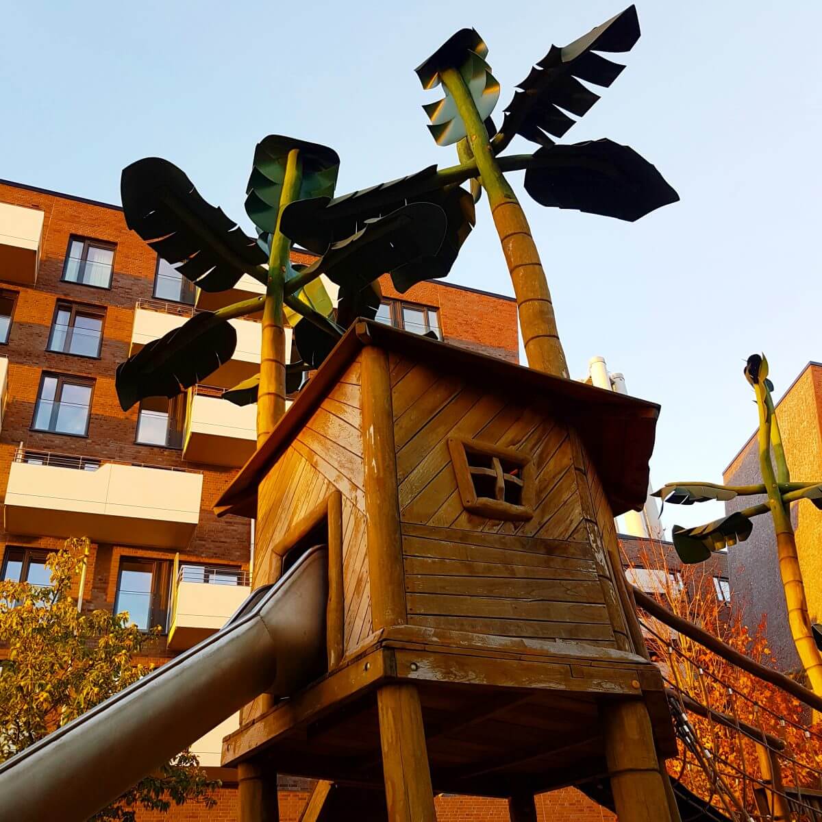 Hamburg met kids Hafencity speeltuin Grasbrookpark