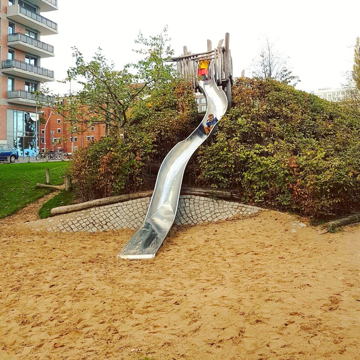 Hamburg met kids Hafencity speeltuin Lohsepark