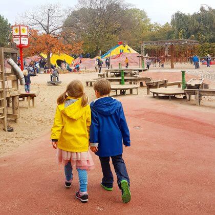 Leuk park met speeltuin voor kids in Hamburg: Planten un Blomen