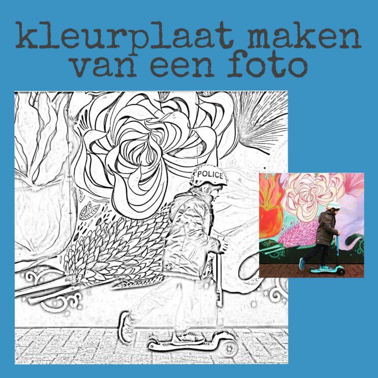 Doe mee Klokje Arabisch Een kleurplaat maken van een foto - Leuk met kids Leuk met kids