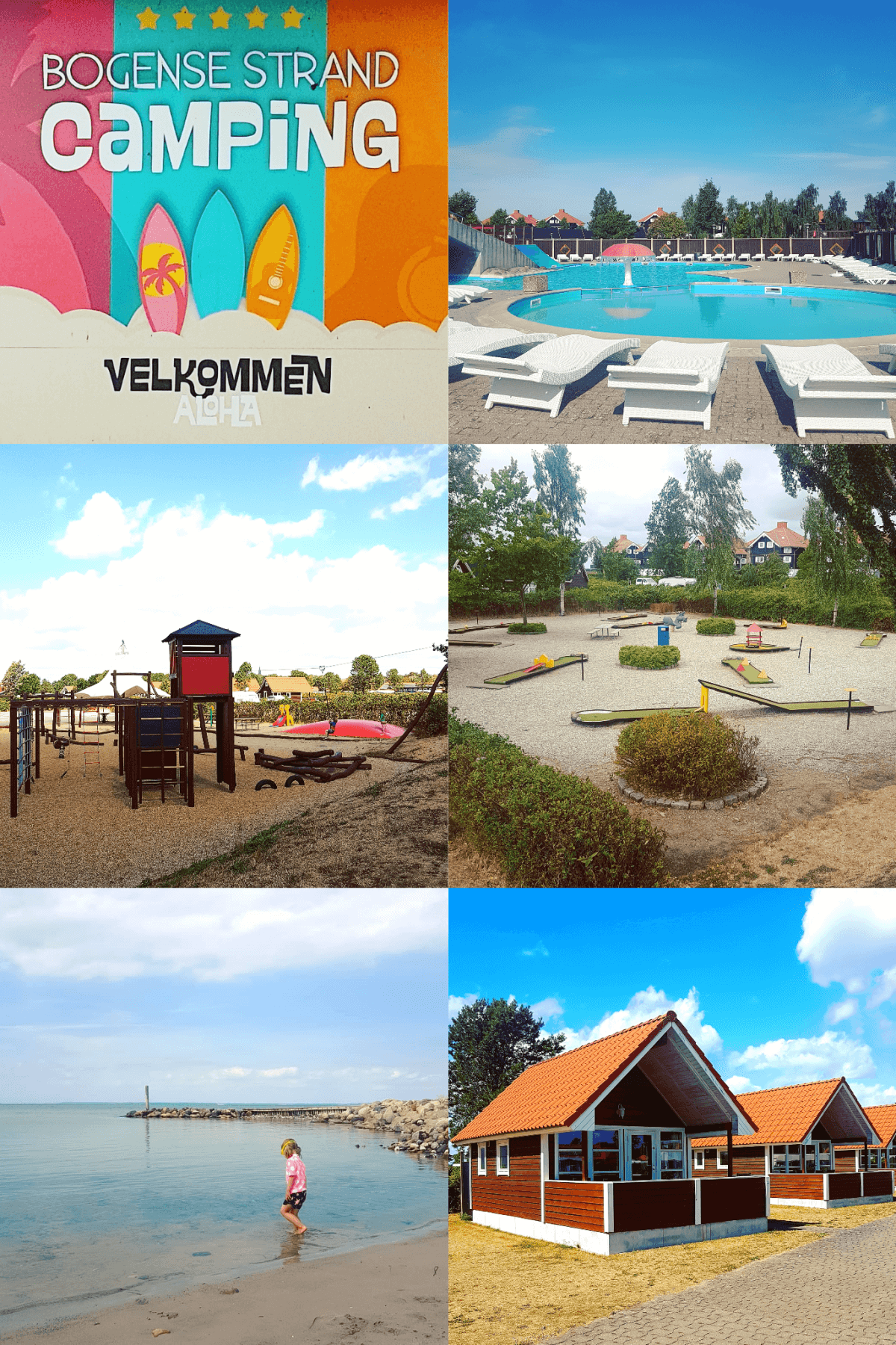 Campingtip: Bogense Strand Camping, op het eiland Funen in Denemarken #leukmetkids #camping #kamperen #binnenzwembad #buitenzwembad #midgetgolf