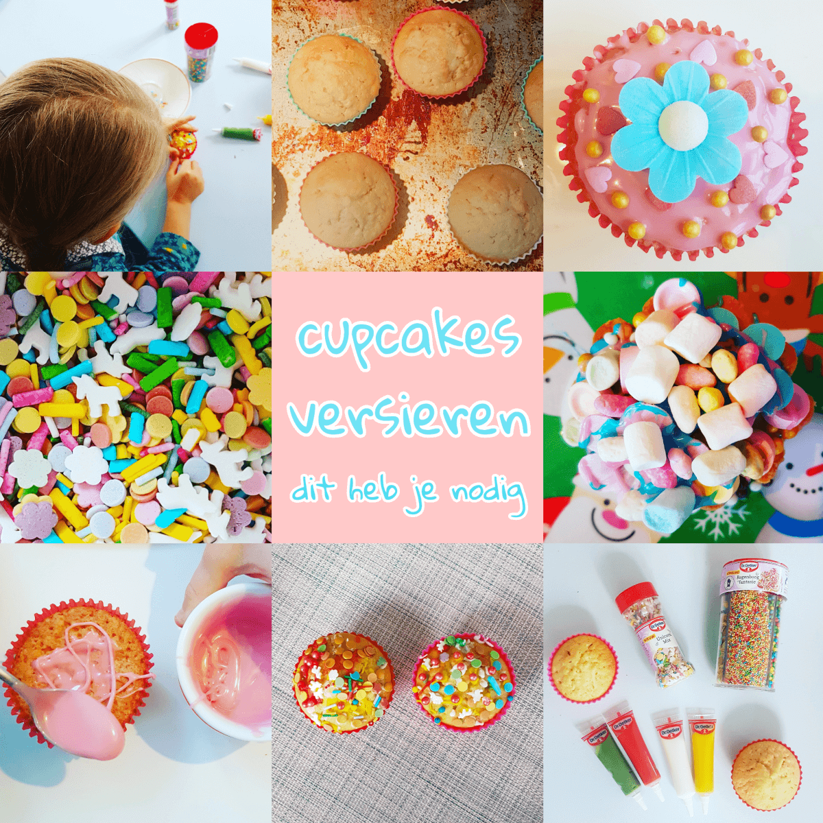 Recept om cupcakes te versieren: dit heb je nodig. De kinderen vinden het heel leuk om cupcakes te versieren, gegarandeerd uren vermaak dus. Dit heb je nodig om cupcakes te bakken en versieren.