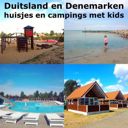 Kindvriendelijke campings en vakantiehuisjes in Duitsland en Denemarken. Dit is Bogense Strand Camping op Funen, met binnenzwembad en buitenzwembad, speeltuin en vlakbij het strand. 