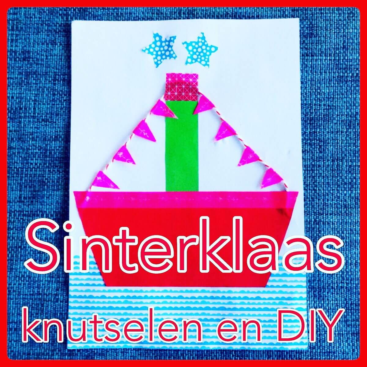 Sinterklaas stoomboot knutselen