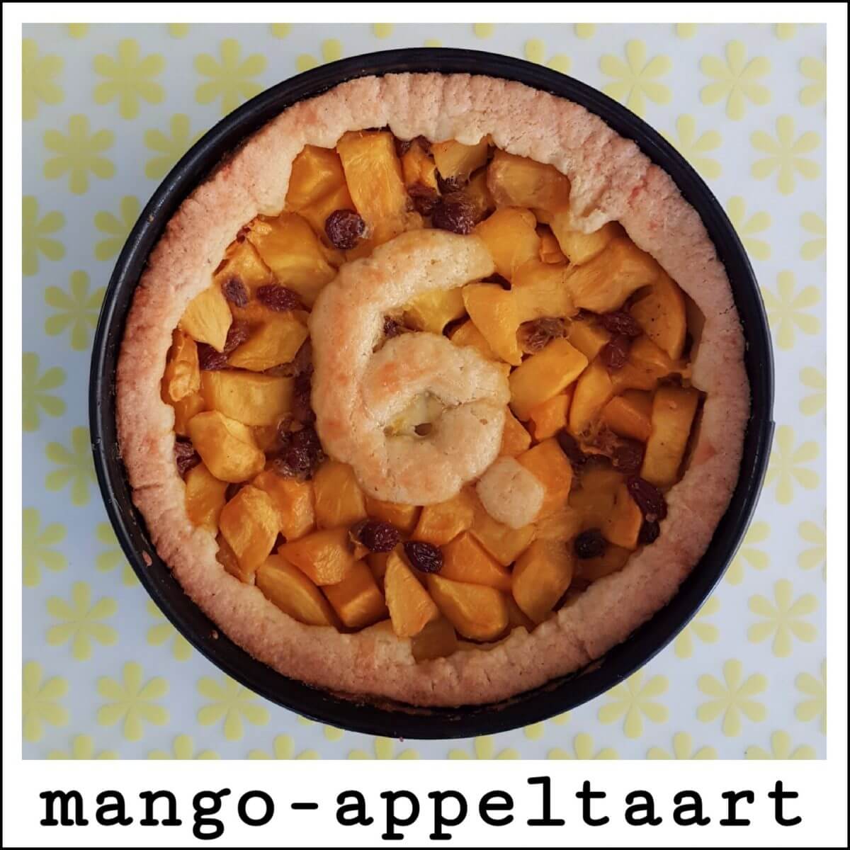 Recept: mango-appeltaart