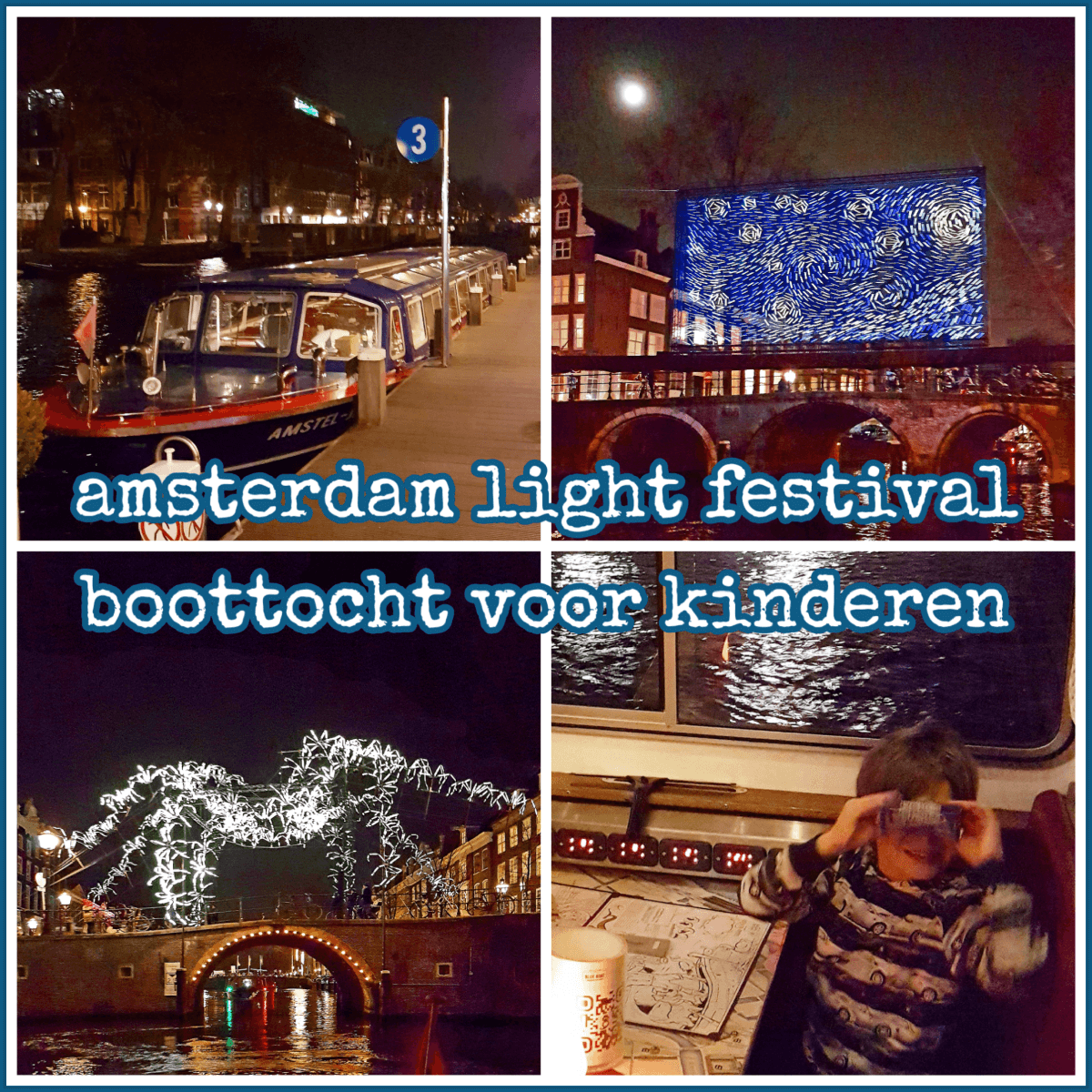 Amsterdam Light Festival: boottocht voor kids