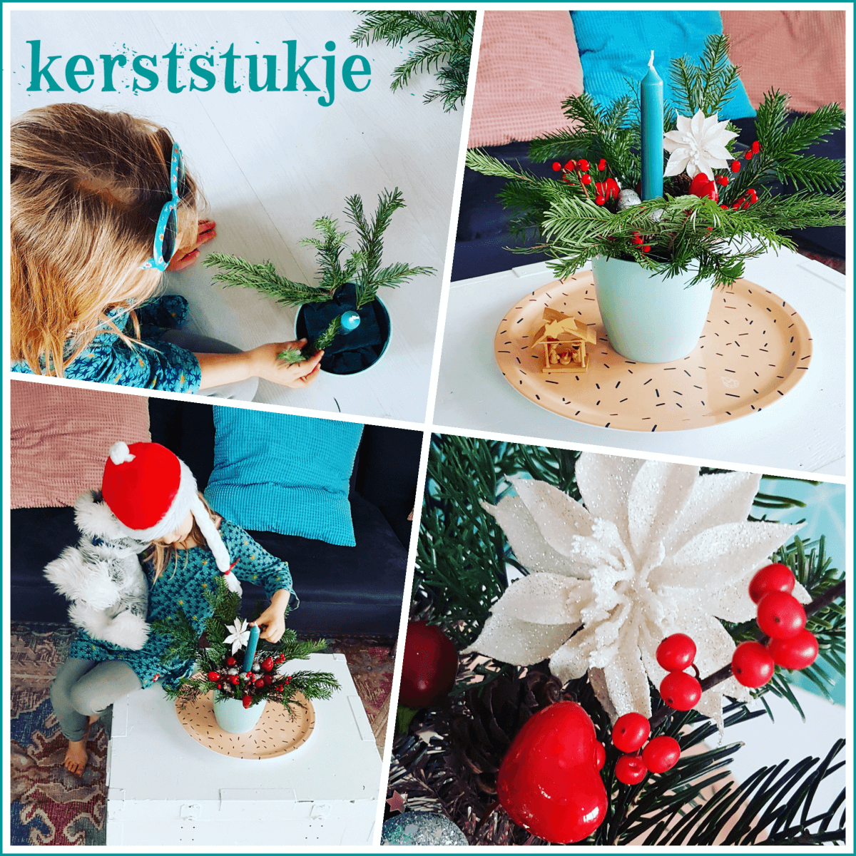 Een kerststukje maken met kinderen: zo doe je dat. Een kerststukje is zo leuk om te maken. Ze zien er prachtig uit en ze ruiken heerlijk. Daarnaast is een kerststukje makkelijk om samen met kinderen te knutselen. 