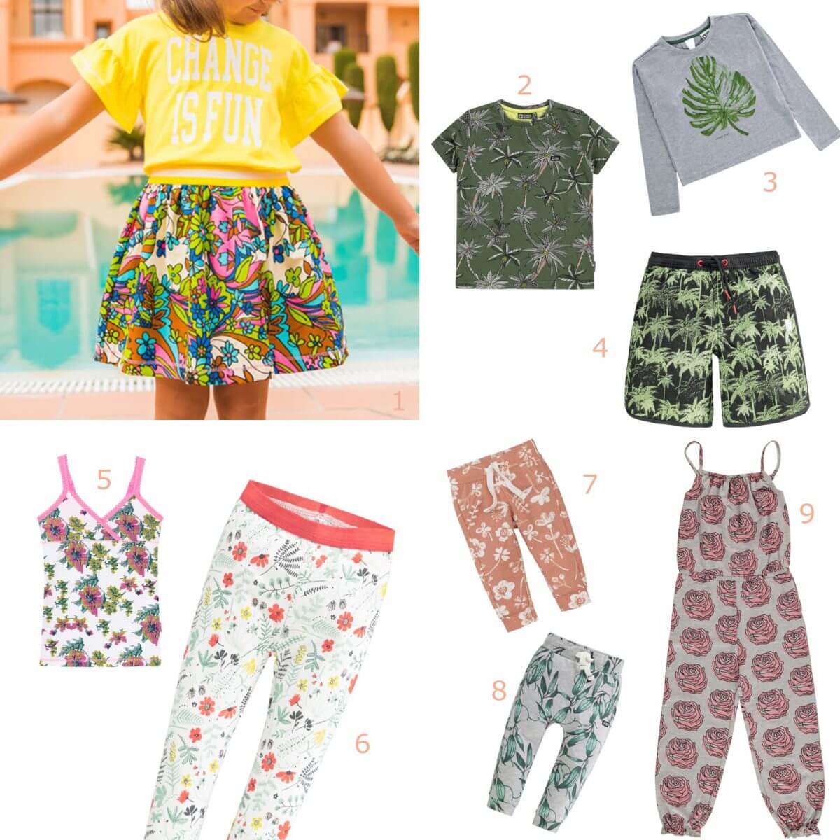 5 kinderkleding trends voor de zomer - botanische prints