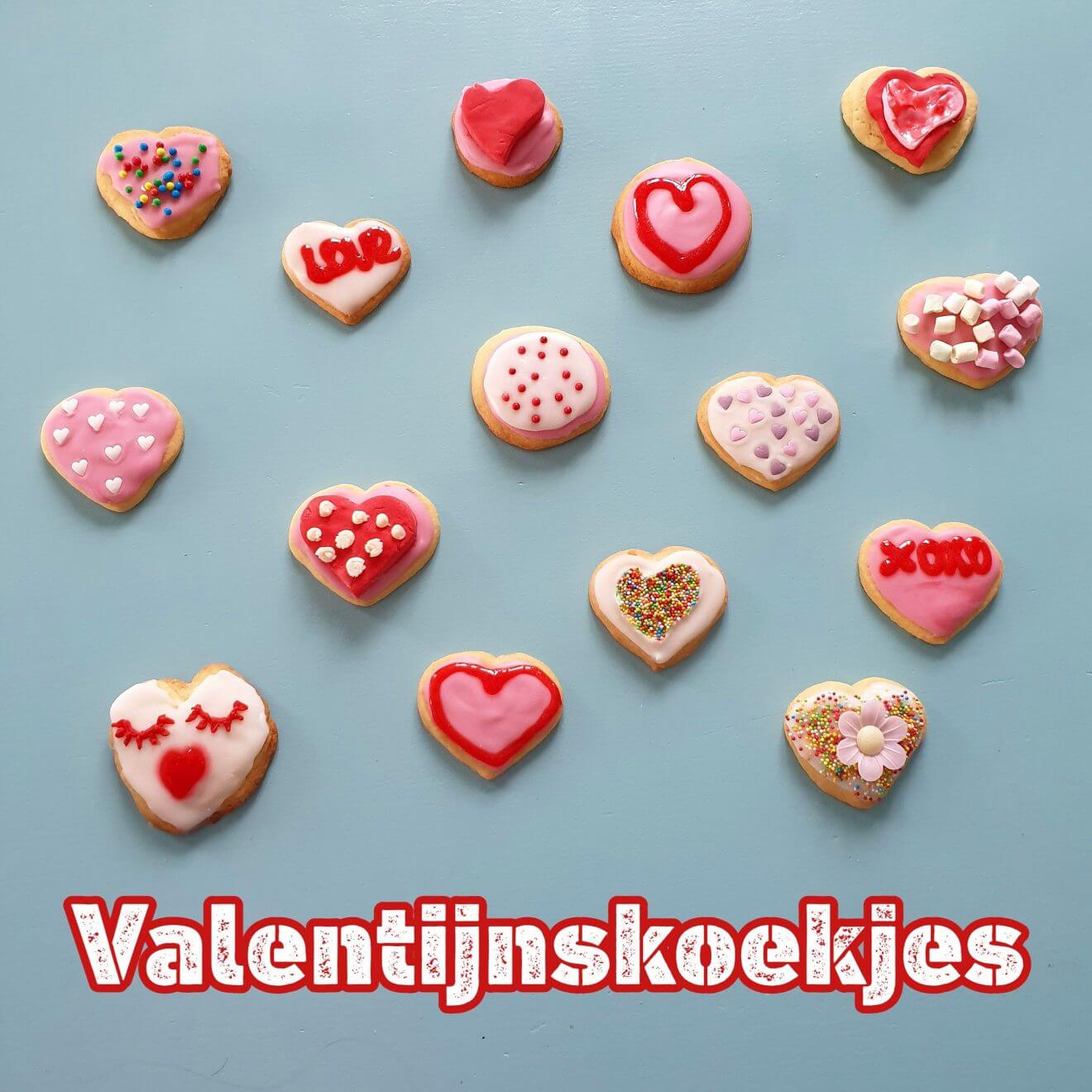 Koekjes bakken voor Valentijnsdag