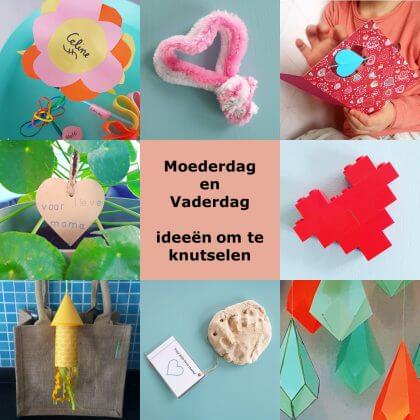 Moederdag en Vaderdag: ideeën om te knutselen