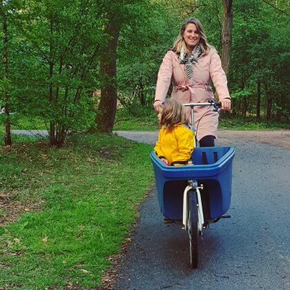 Met een bakfiets al fietsend met de kinderen de natuur ontdekken op Landal Rabbit Hill