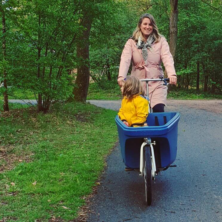 Met een bakfiets al fietsend met de kinderen de natuur ontdekken op Landal Rabbit Hill