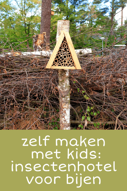 Zelf maken met kinderen: een insectenhotel voor bijen in de tuin