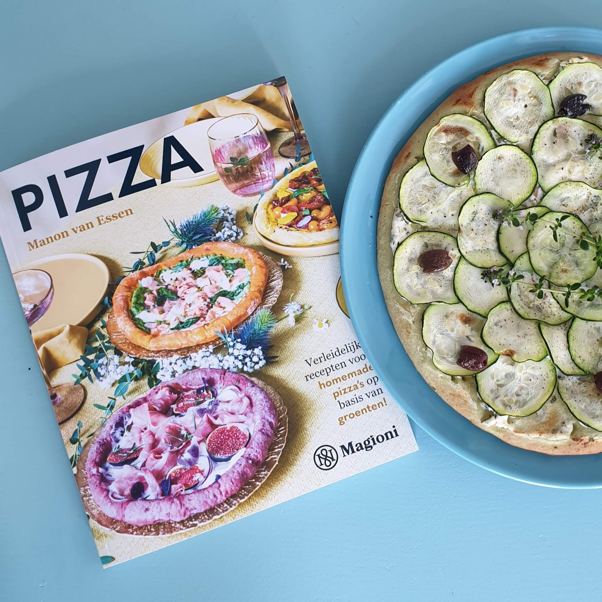 kookboek met lekkere groente pizzarecepten