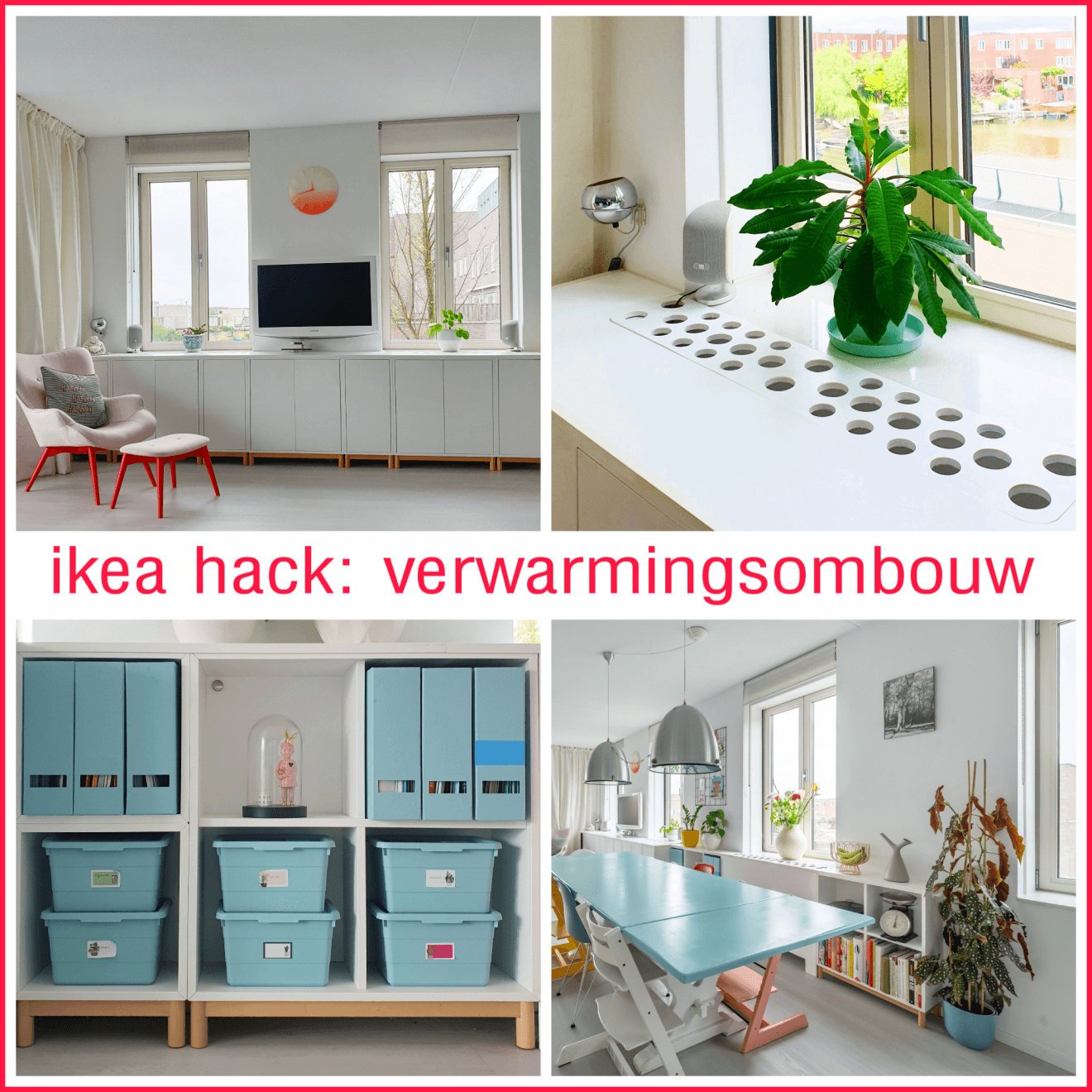 Ikea Hack: Eket verwarmingsombouw en dressoir. Eket heating conversion and sideboard dresser cupboard