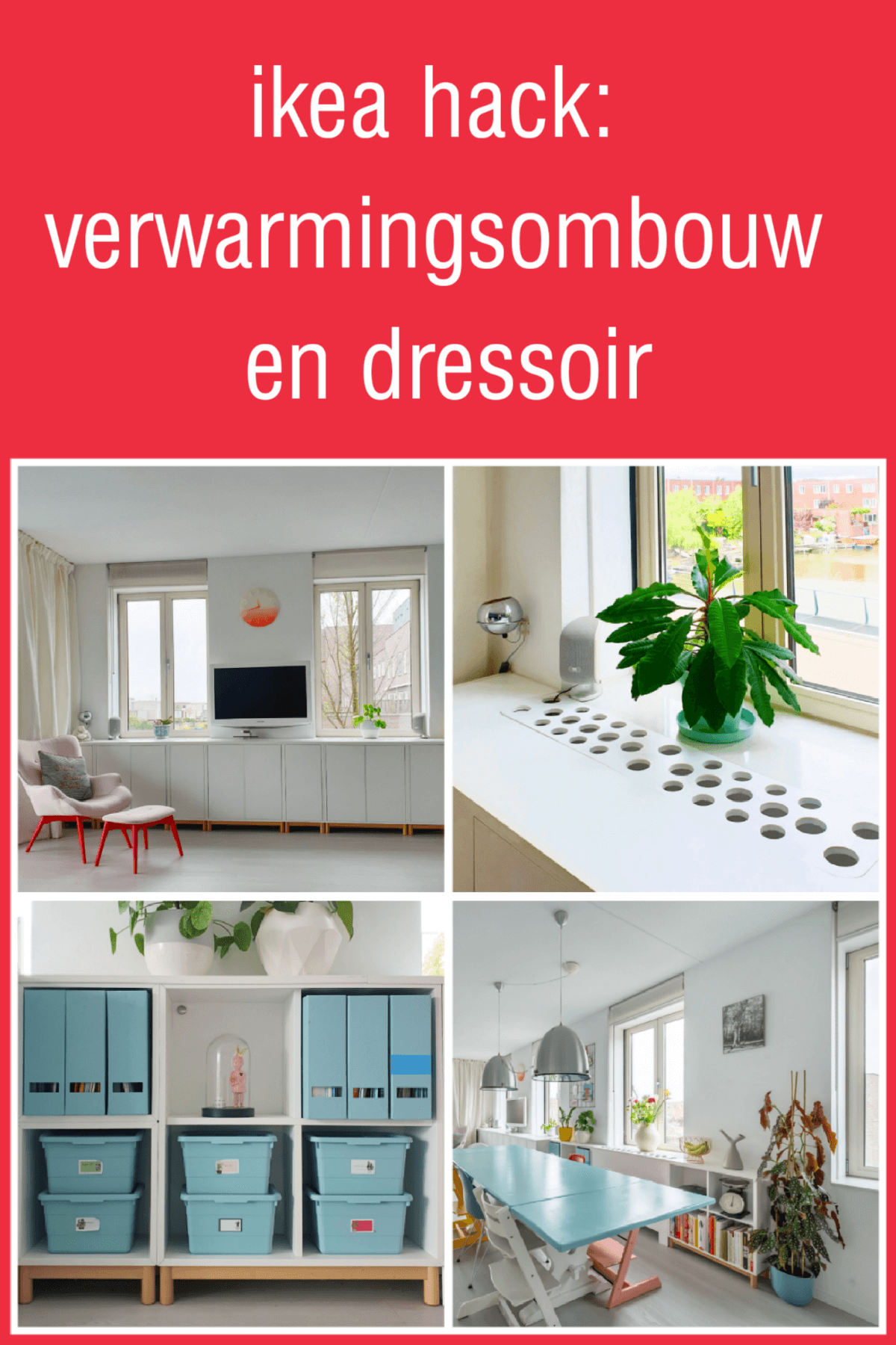 Ikea Hack: Eket verwarmingsombouw en dressoir. Eket heating conversion and sideboard dresser cupboard