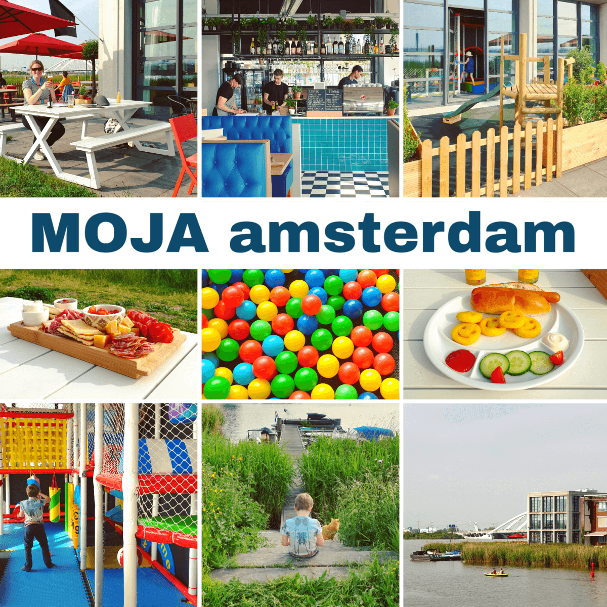 Uit eten met kids: kindvriendelijk restaurant MOJA in op Steigerland op IJburg in Amsterdam Oost