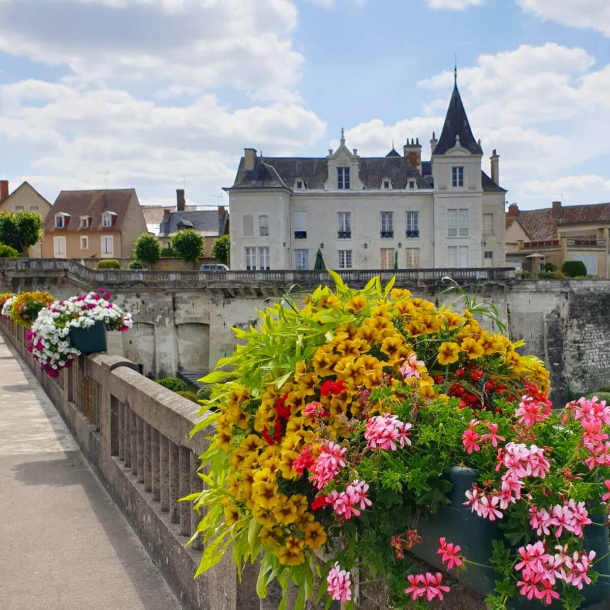 La Roche-Posay op de grens van de Vienne en Indre-et-Loire