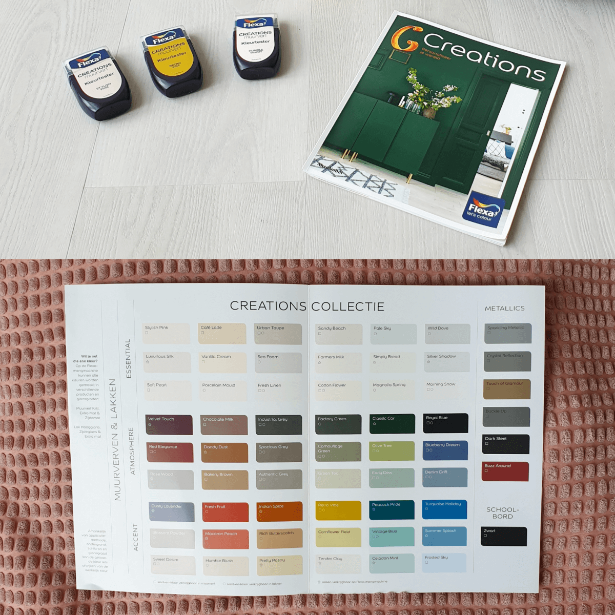 Flexa Creations brochure en kleuren