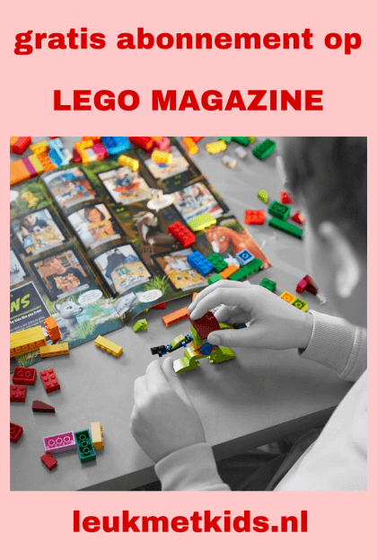 Tip: gratis abonnement op het tijdschrift van LEGO