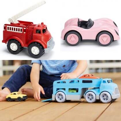 Verjaardag cadeau ideeën voor peuters - duurzaam speelgoed: Green Toys auto