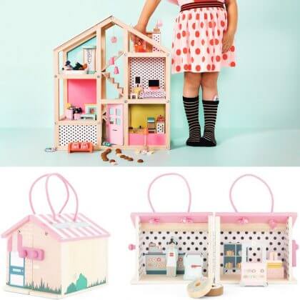 Goedkoop én duurzaam houten speelgoed: poppenhuis, poppenhuispoppen en poppenmeubels gespot bij de Hema