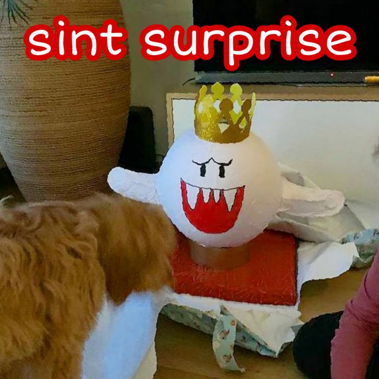 Sinterklaas surprise knutselen: heel veel leuke ideeën om te maken. Bijvoorbeeld surprise met King Boo van Mario, heel erg leuk voor Nintendo fans!