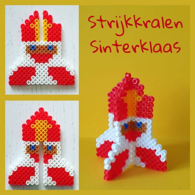 Sinterklaas knutselen met strijkkralen