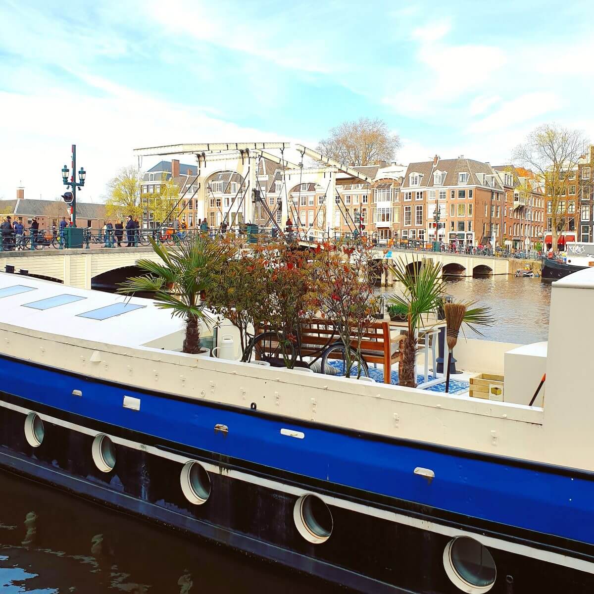 De Magere brug over de de Amstel in Amsterdam