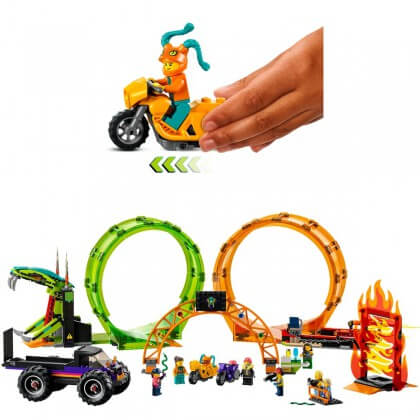 Verjaardag cadeau ideeën voor kinderen van 6, 7 of 8 jaar. Heb je een LEGO fan die ook van racebanen houdt? Dan is de dubbele looping stuntarena van LEGO een leuk kado voor je zoon of dochter.