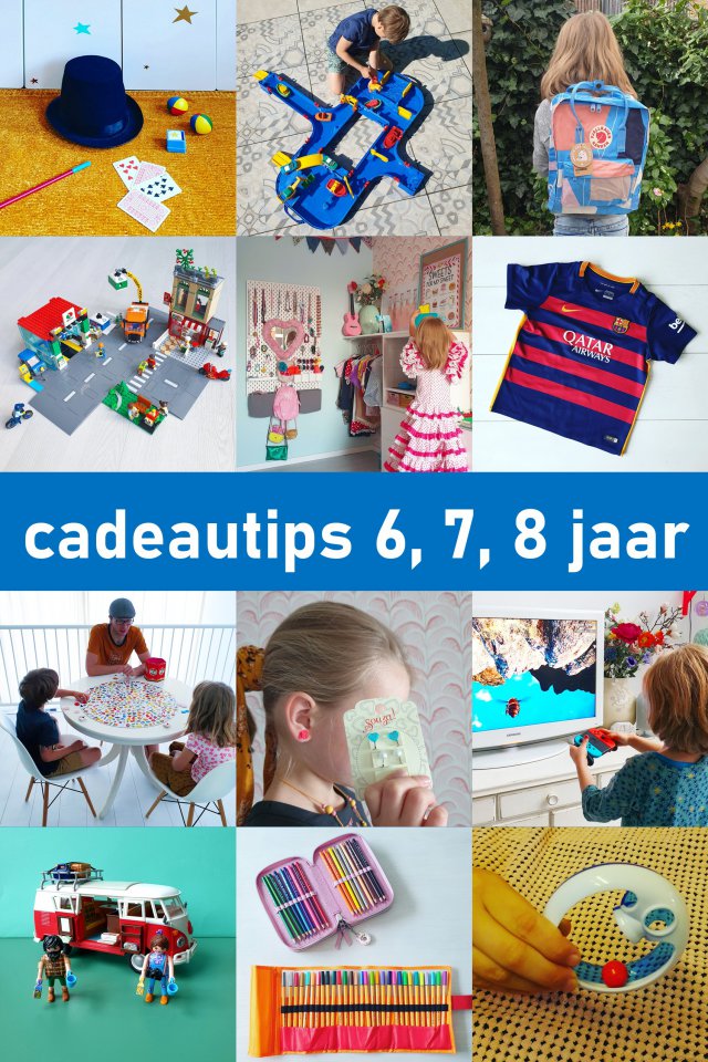 Verjaardag cadeau ideeën voor kinderen van 6, 7 of 8 jaar. Wat koop je voor de zesde, zevende of achtste verjaardag van je eigen kind, of van een ander kind? Of voor Sinterklaas of kerst? Wat past bij een kind in de onderbouw van de basisschool? Leuke dingen genoeg! In dit artikel laat ik je leuke cadeau ideeën zien voor kinderen van 6, 7 of 8 jaar, voor zowel jongens als meisjes. Wat denk je van een stoere rugzak, fiets, muziek, fotocamera of iets voor de kinderkamer? Kijk snel verder!