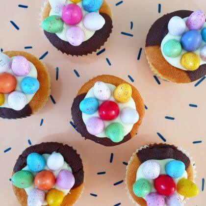 cupcakes en muffins voor pasen