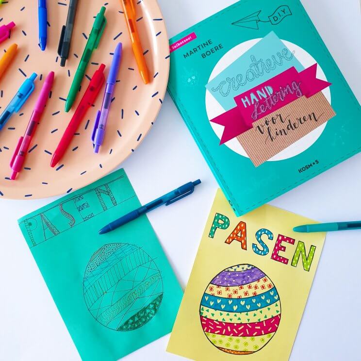 Ideeën om te tekenen en kleuren voor kinderen - creatieve handlettering voor kinderen