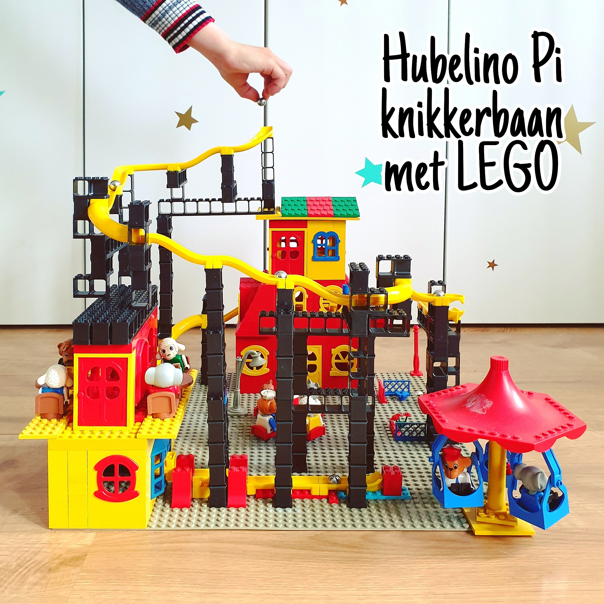 Hoeveelheid van Fobie blaas gat Hubelino Pi knikkerbaan: review en ideeën om te combineren met LEGO Leuk  met kids