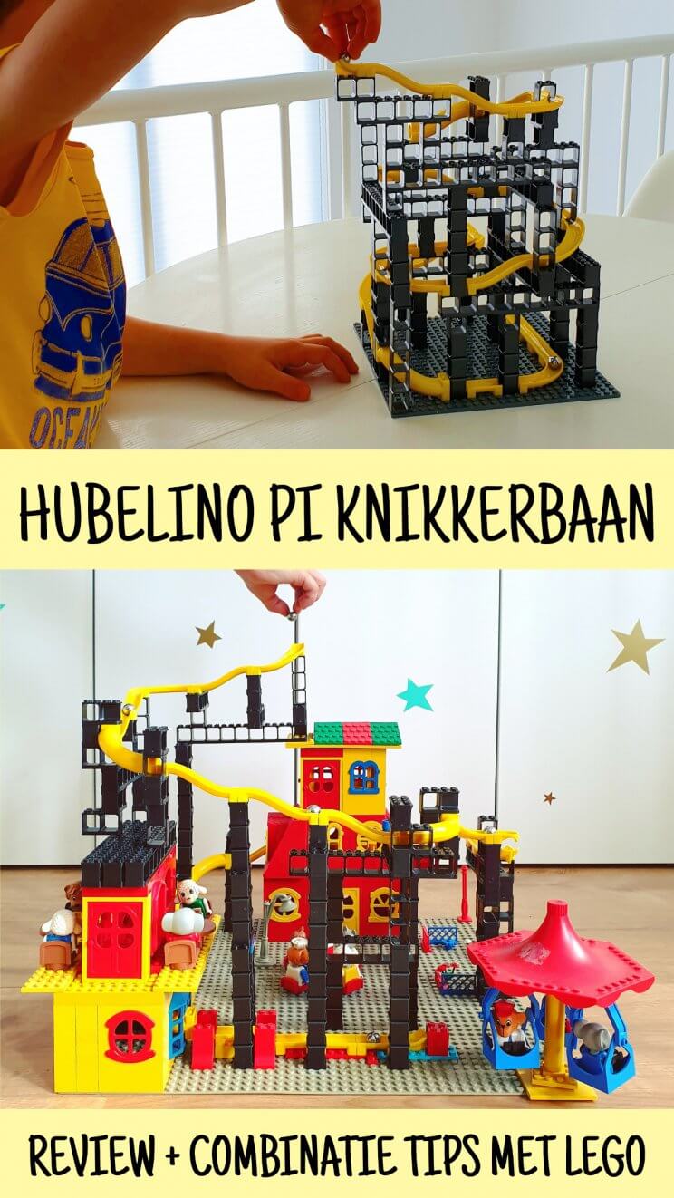 Hubelino Pi knikkerbaan: review en ideeën om te combineren met LEGO