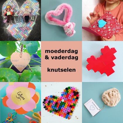 Nieuw Moederdag en Vaderdag: ideeën om te knutselen - Leuk met kids QZ-14